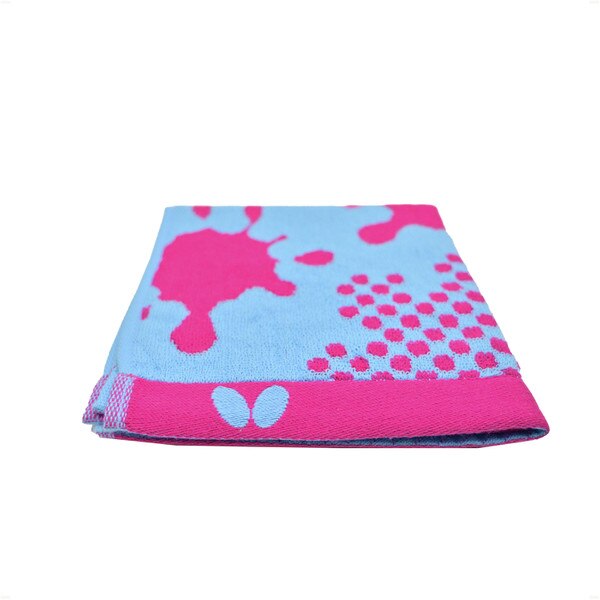 Butterfly Table Tennis - Palest Hand Towel - Blue - Folded